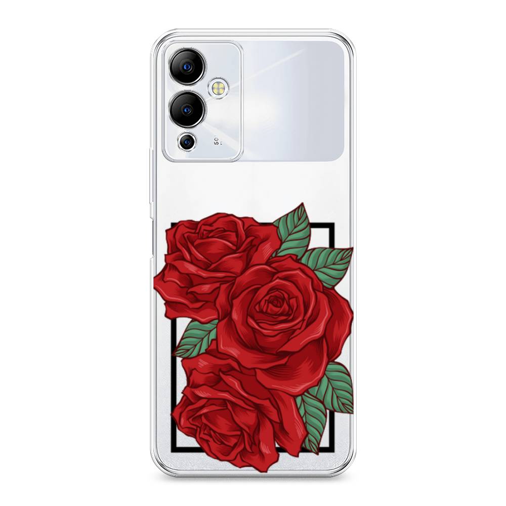 

Чехол на Infinix Note 12i "Три алые розы", Красный, 3102050-2