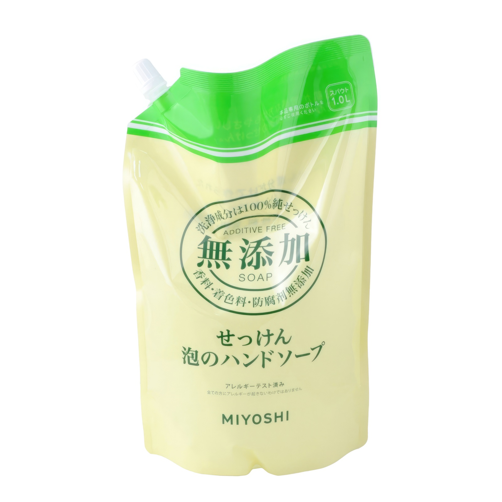 Жидкое мыло MIYOSHI Натуральное пенящееся эко для рук дойпак 1 л myloff vsb твёрдая мыльная основа 1 кг
