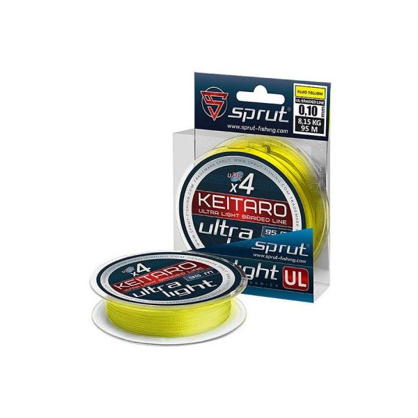 

Шнур Sprut KEITARO 95m/0,10mm (Fluo Yellow), Желтый, Keitaro
