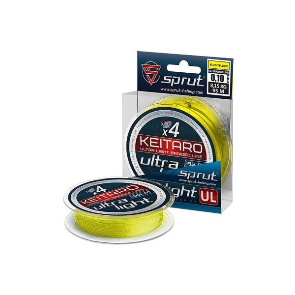 Шнур Sprut KEITARO 95m/0,10mm (Fluo Yellow)