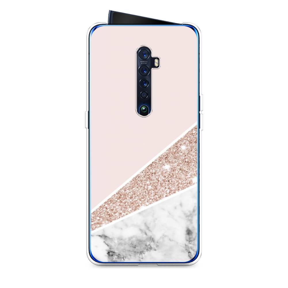 

Чехол на Oppo Reno 2 "Блестящий розовый мрамор", 253550-3