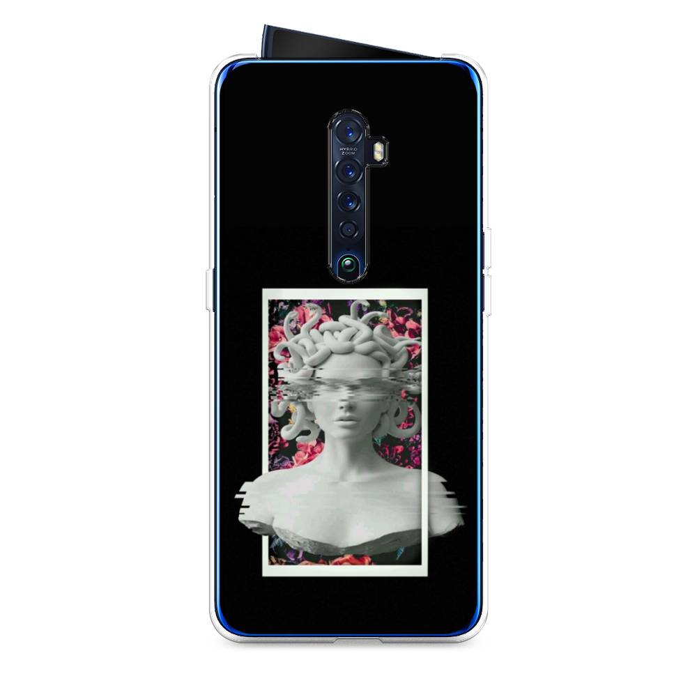 

Чехол на Oppo Reno 2 "Web Punk Медуза Горгона", Черный;серый, 253550-6