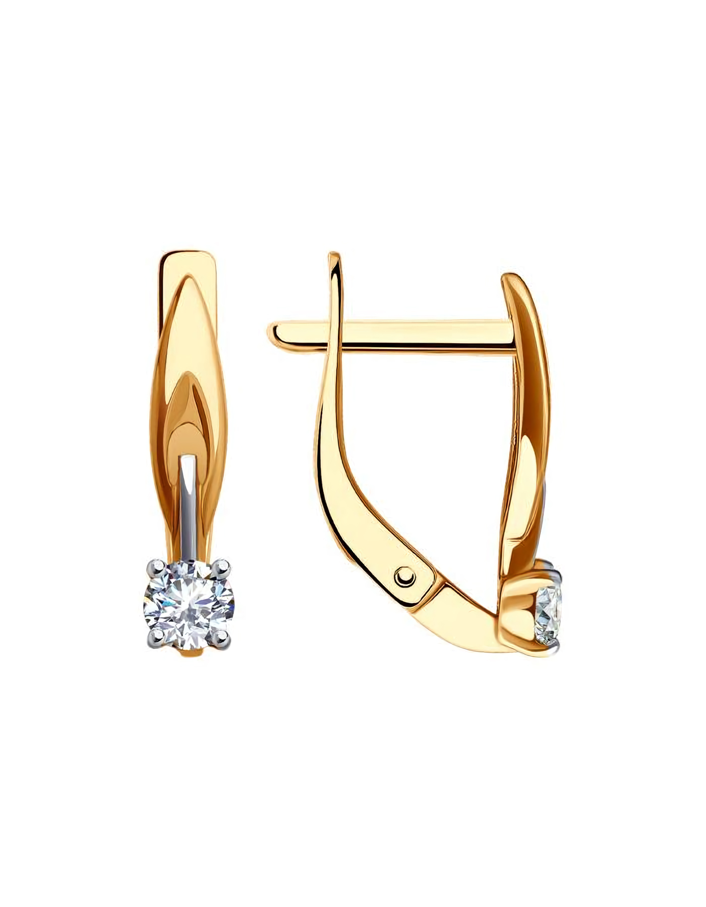 

Серьги из золота TEO MAORI 8200270, фианит, 8200270