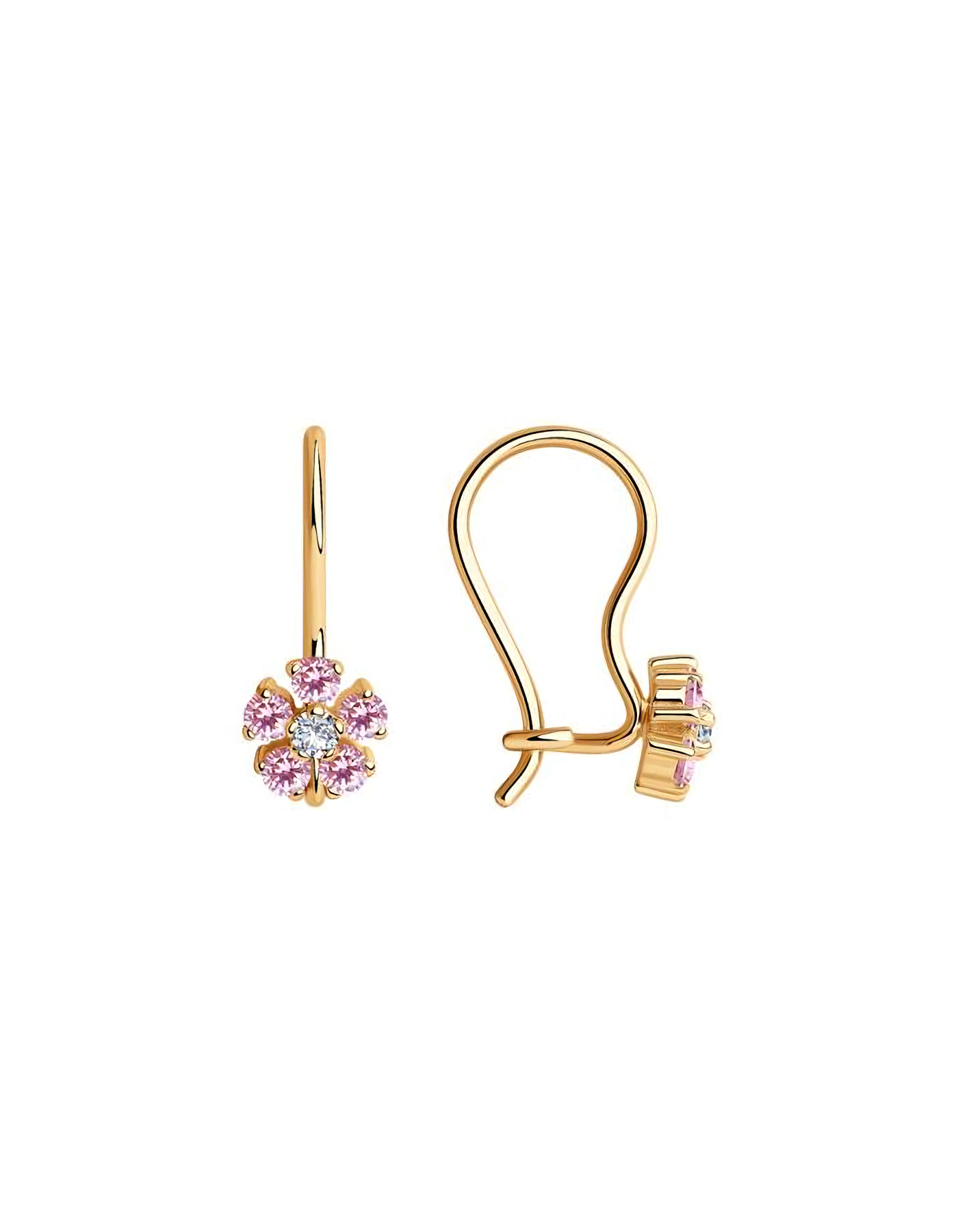 

Серьги из золота TEO MAORI 822683, фианит, 822683