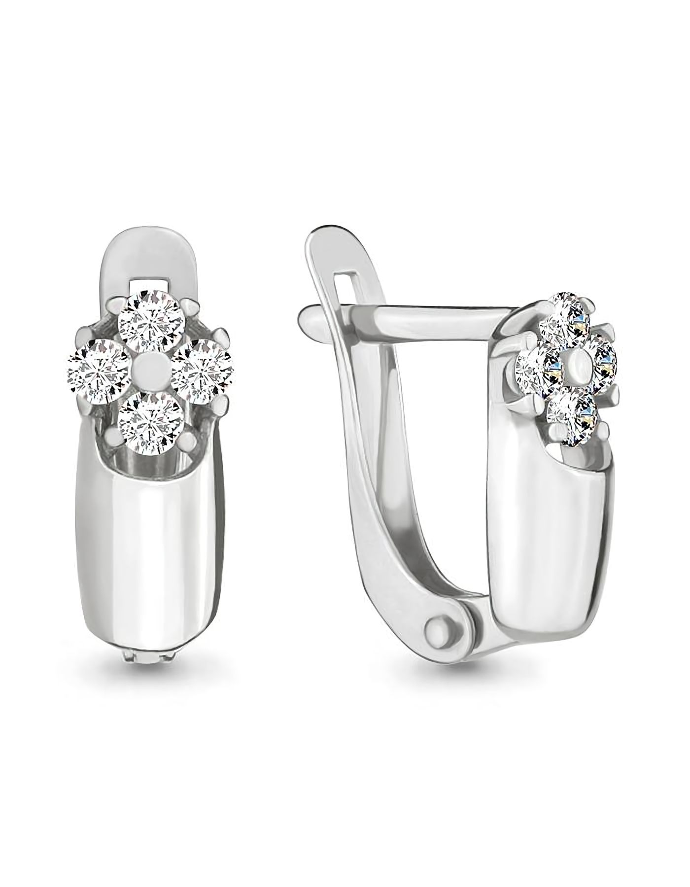 

Серьги из золота TEO MAORI 846074.1, фианит, 846074.1