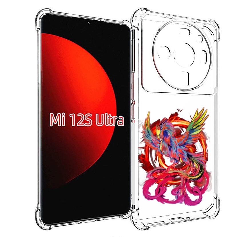 

Чехол MyPads красочный феникс для Xiaomi 12S Ultra, Прозрачный, Tocco