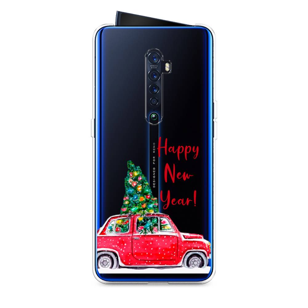 

Чехол на Oppo Reno 2 "Happy New Year", Красный;зеленый, 253550-5