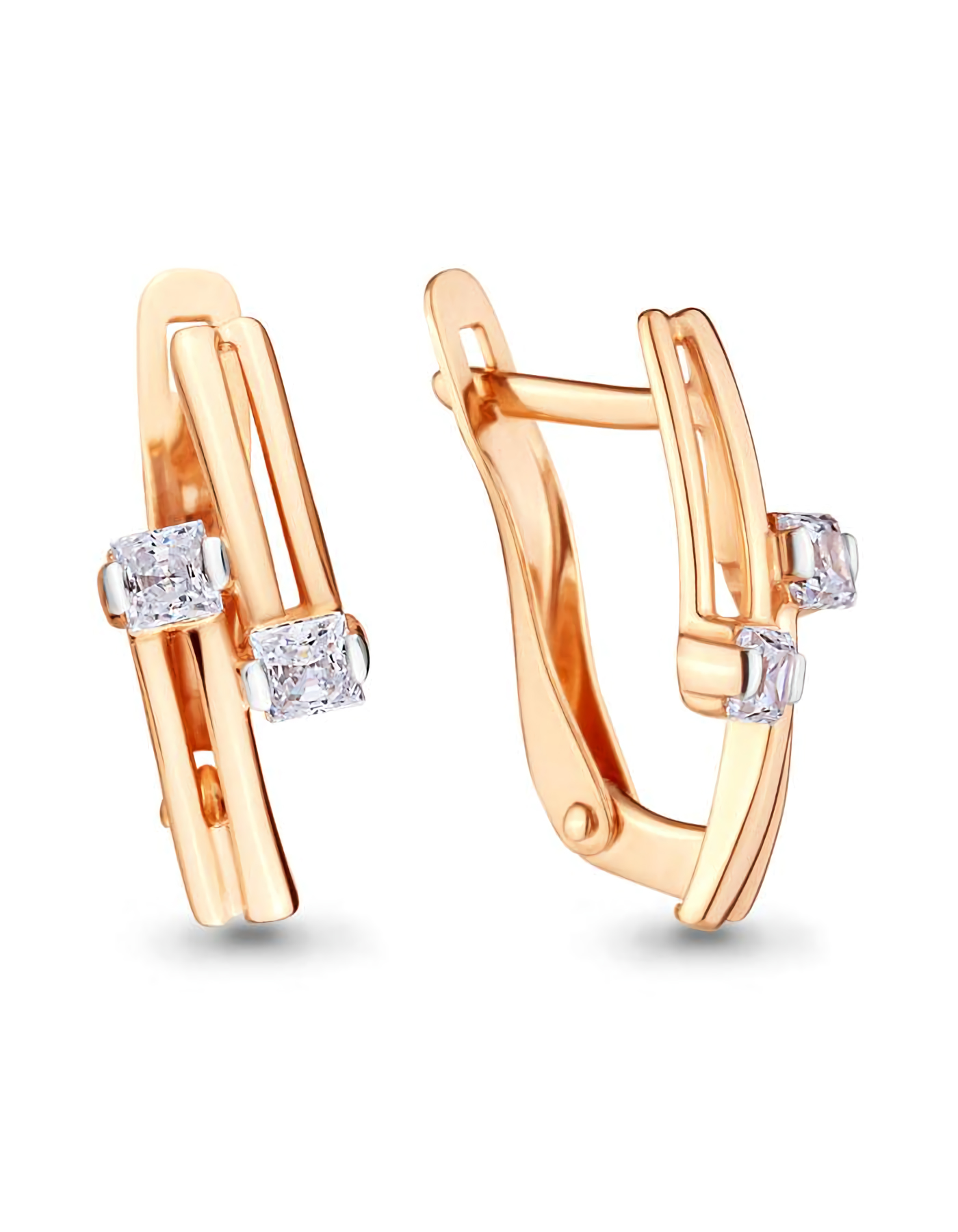 

Серьги из золота TEO MAORI 846402.1, фианит, 846402.1