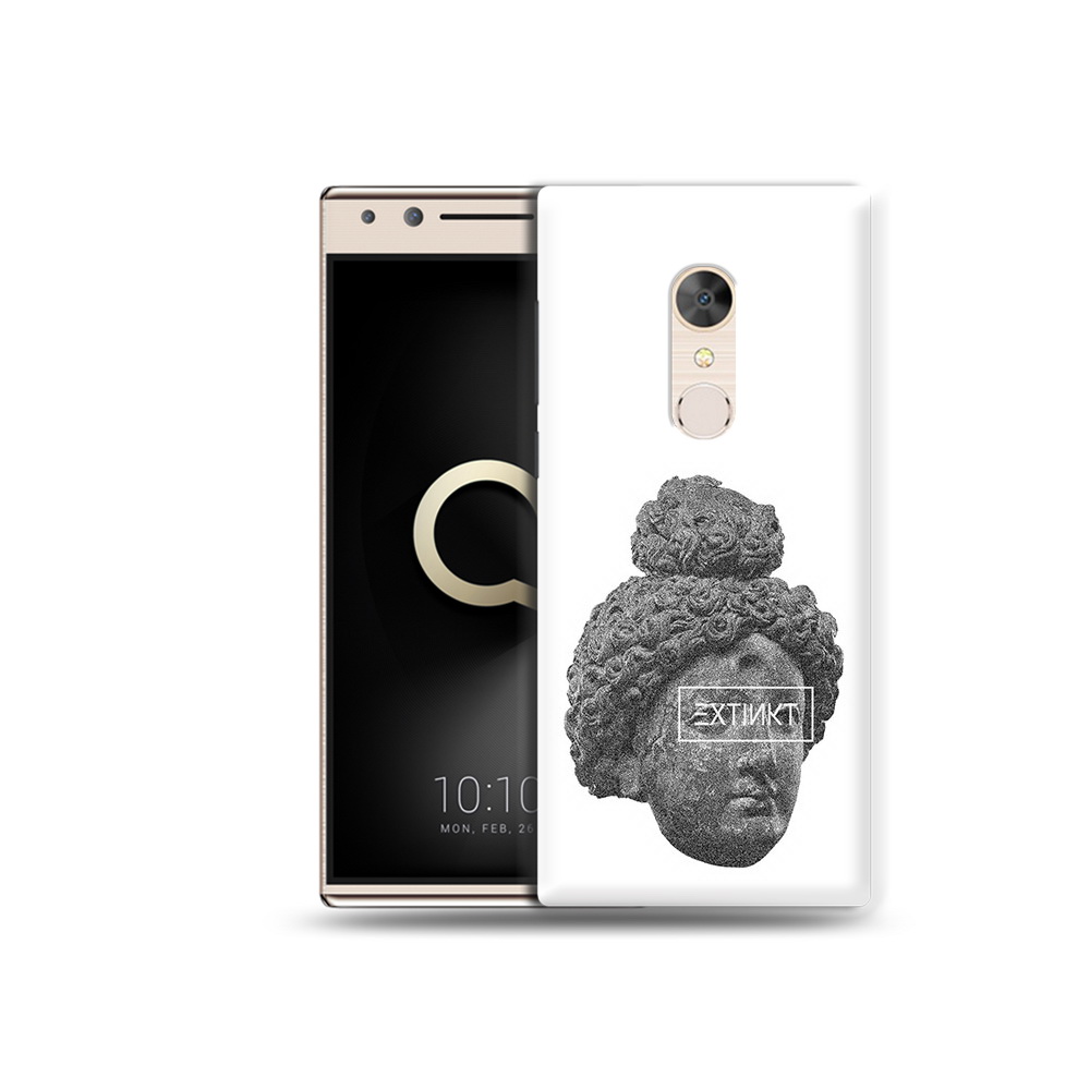 

Чехол MyPads Tocco для Alcatel 5 каменное лицо девушки (PT110913.675.383), Прозрачный, Tocco