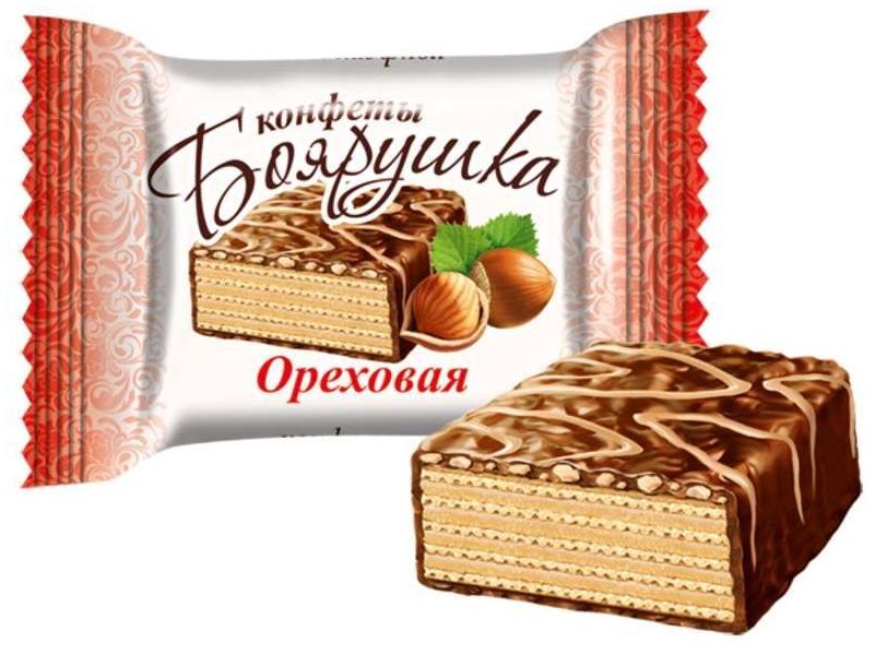 

Конфеты вафельные Славянка Боярушка ореховая 1 кг х 5 шт
