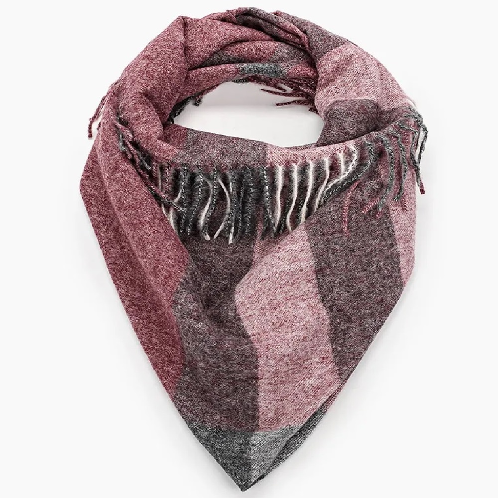 

Шарф женский Rosedena shawlcyB480 бордовый, 100х100 см, shawlcyB480