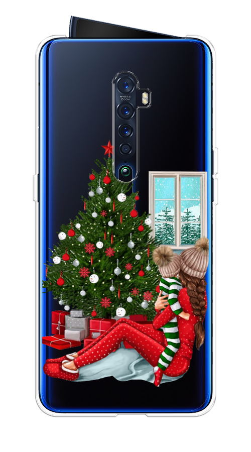 

Чехол на Oppo Reno 2 "Новый год с мамой", Красный;зеленый;голубой, 253550-6