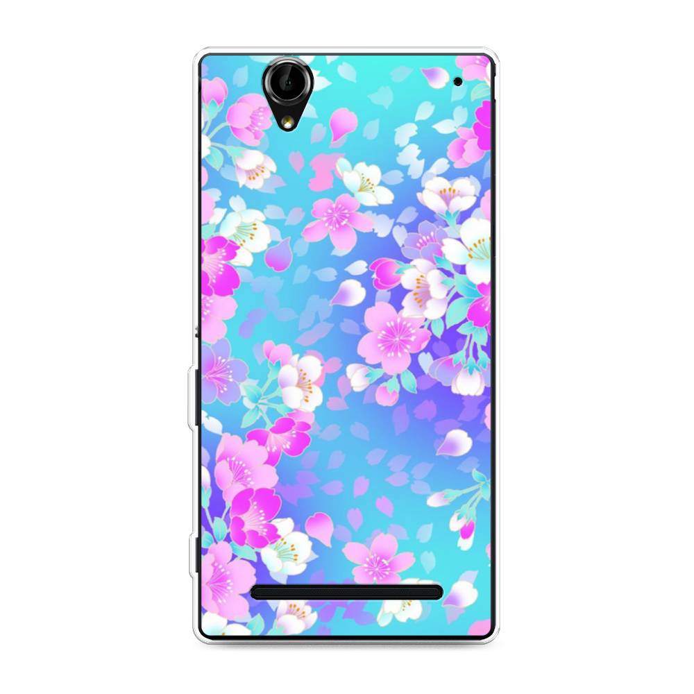 

Чехол Awog на Sony Xperia T2 Ultra "Яблоневые цветы", Разноцветный, 50950-8