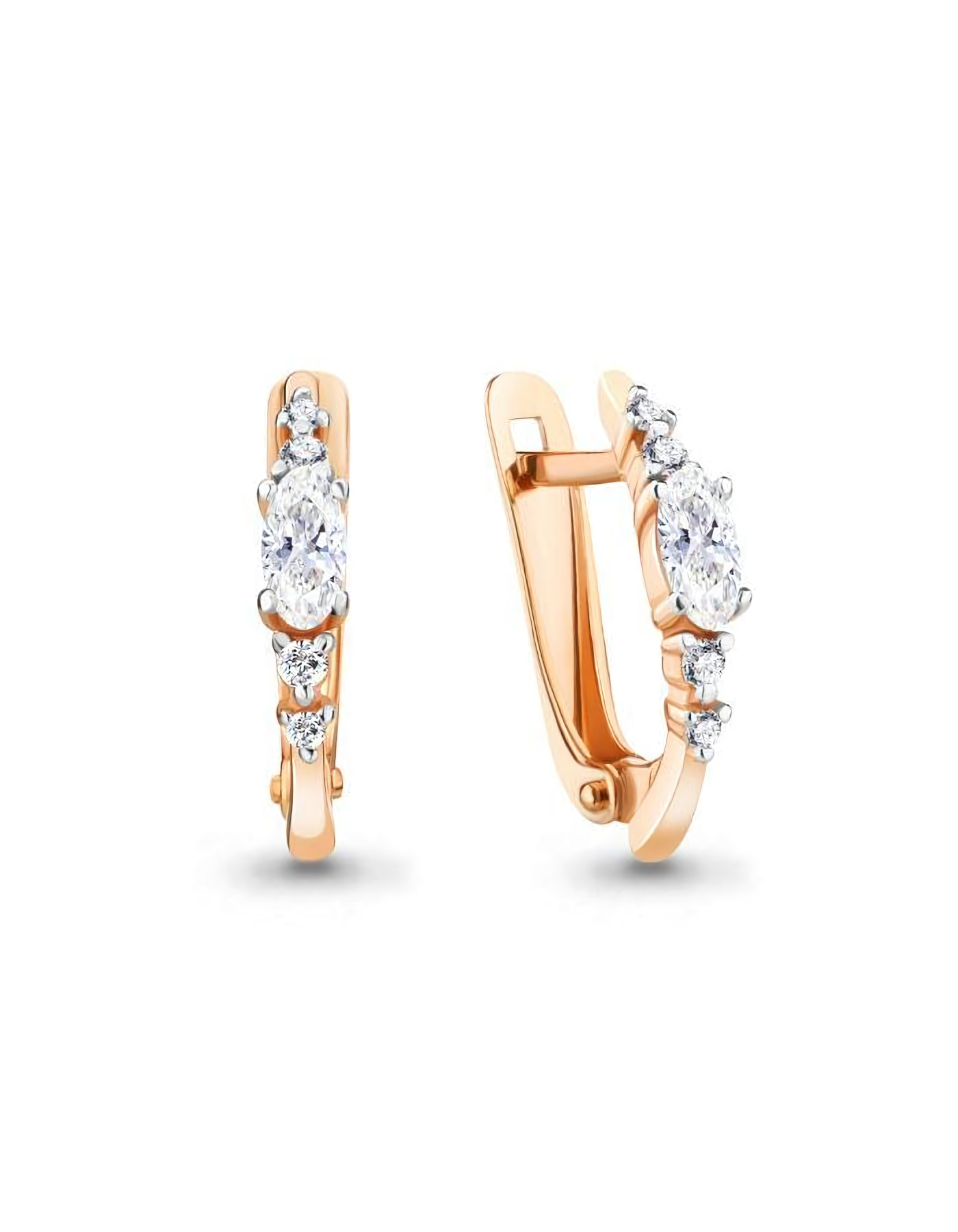 

Серьги из золота TEO MAORI 848992.1, фианит, 848992.1