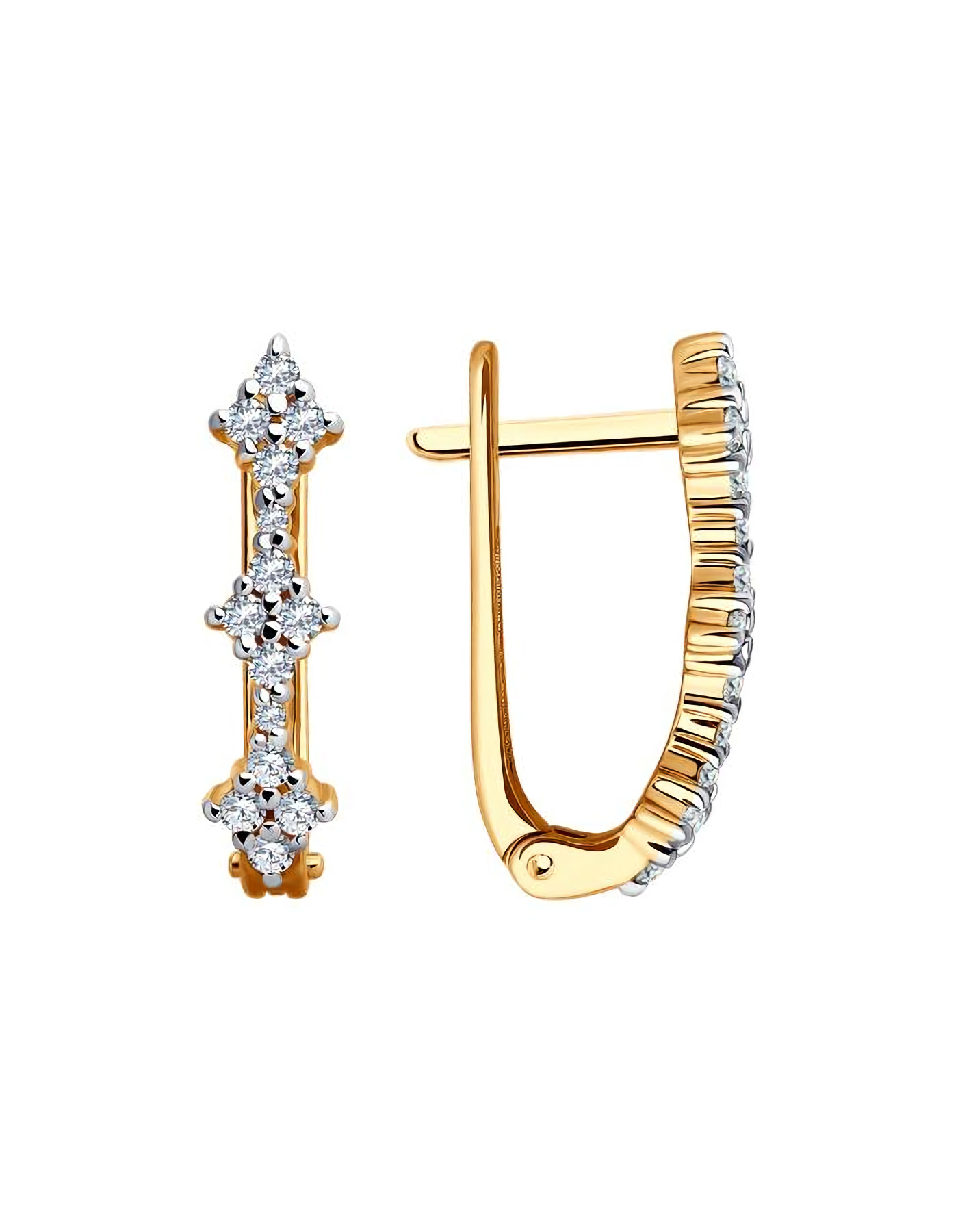 

Серьги из золота TEO MAORI 851-120-02440-1, фианит, 851-120-02440-1