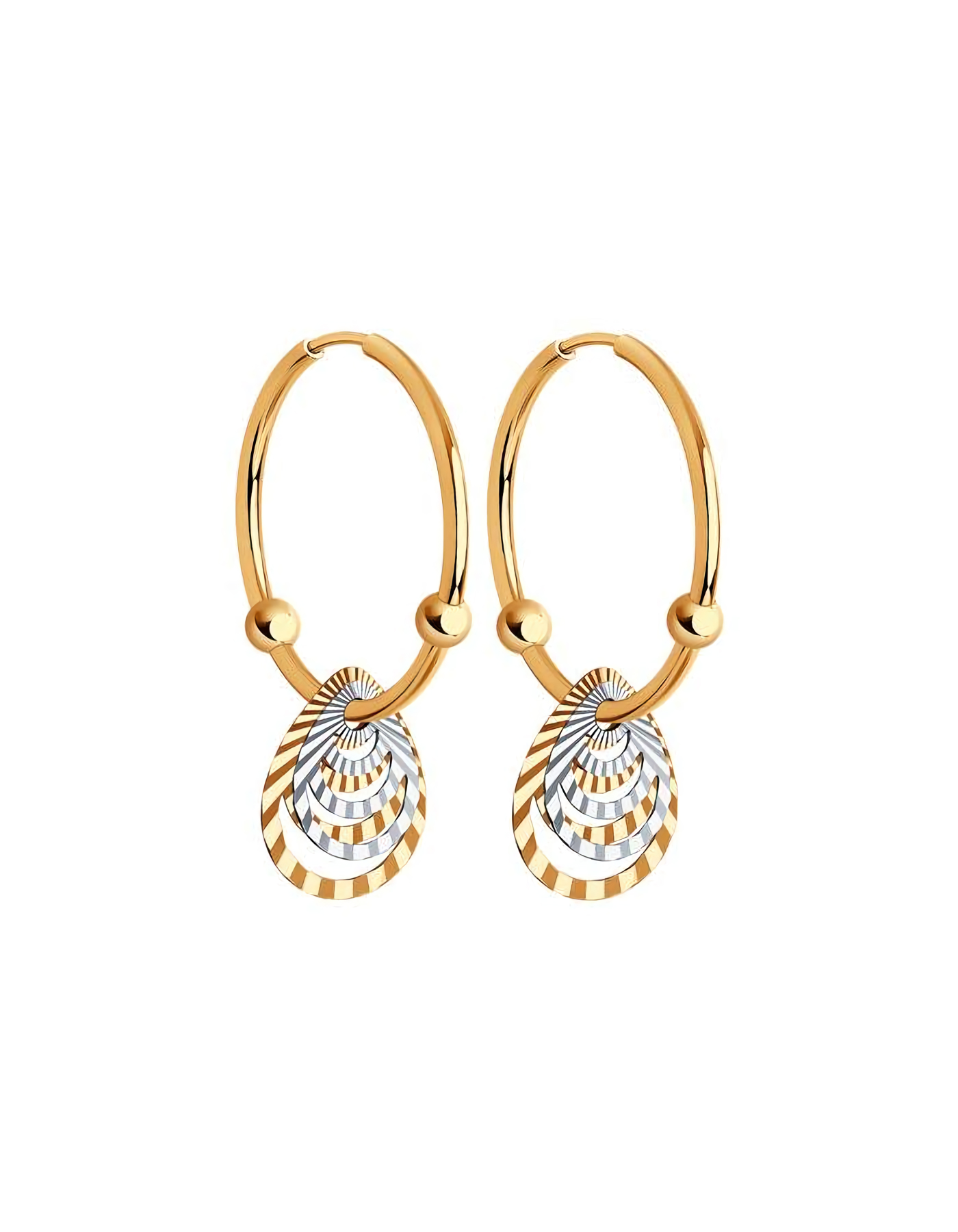 

Серьги конго из золота TEO MAORI 851-124-01423-1, 851-124-01423-1