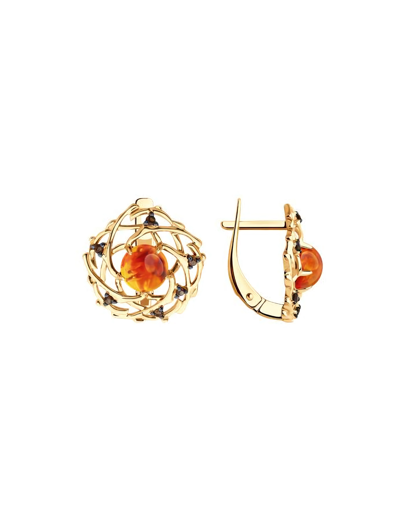 

Серьги из золота TEO MAORI 851-320-02359-1, раухтопаз, 851-320-02359-1