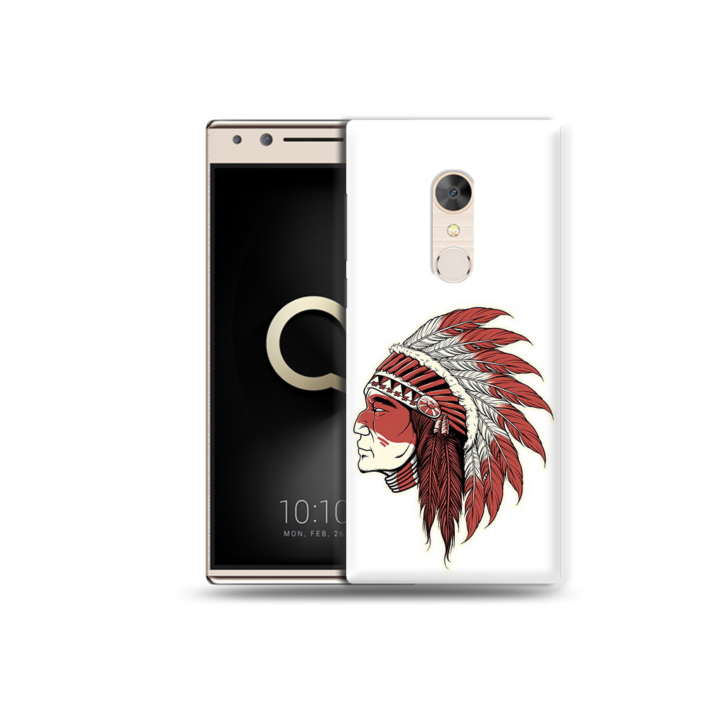 

Чехол MyPads Tocco для Alcatel 5 красный индеец (PT110913.675.411), Прозрачный, Tocco