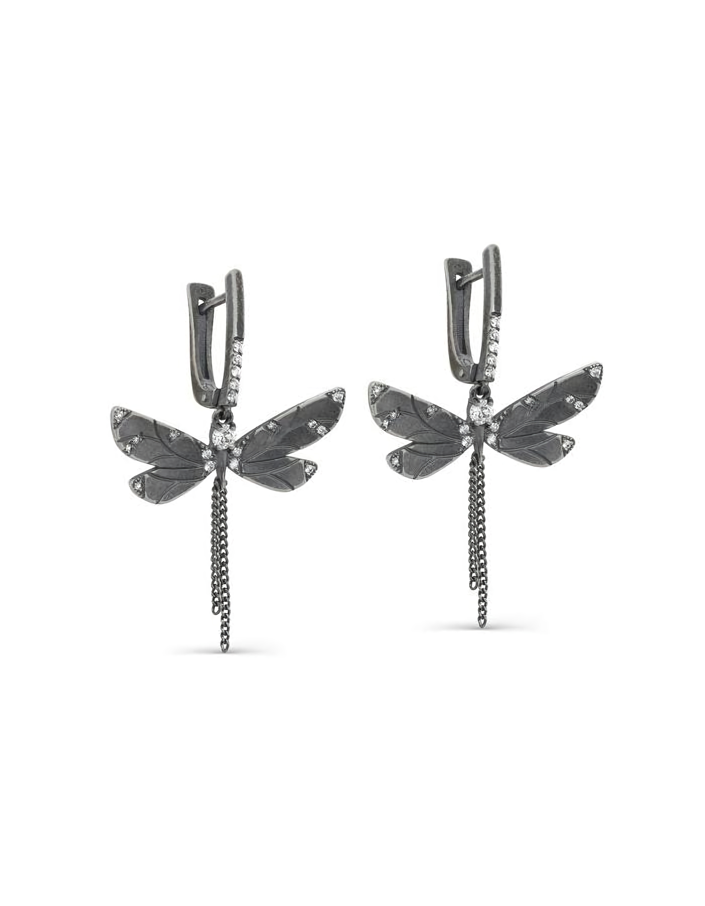 

Серьги подвески из серебра TEO MAORI 812-680-7983, фианит, 812-680-7983