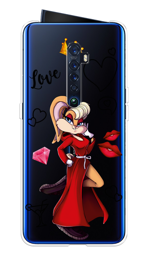 

Чехол на Oppo Reno 2 "Rich Lola Bunny", Красный;бежевый;оранжевый, 253550-6