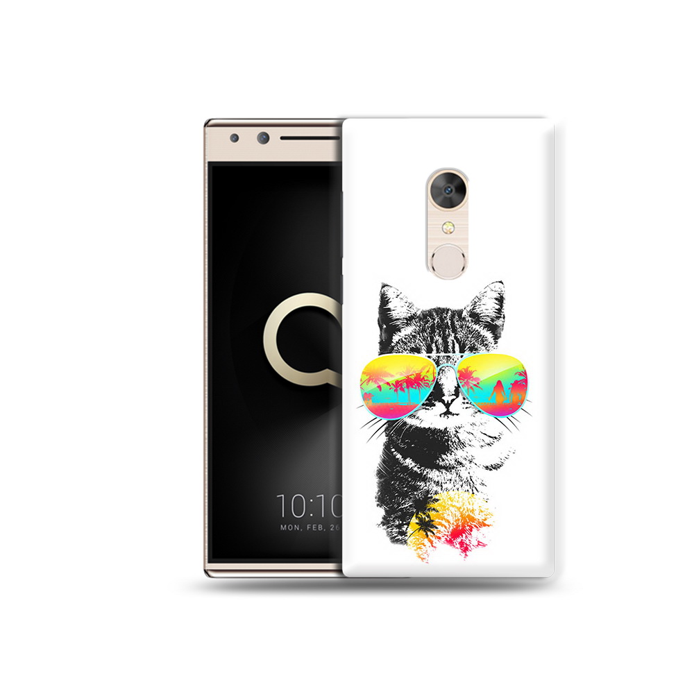 

Чехол MyPads Tocco для Alcatel 5 крутой кот (PT110913.675.425), Прозрачный, Tocco