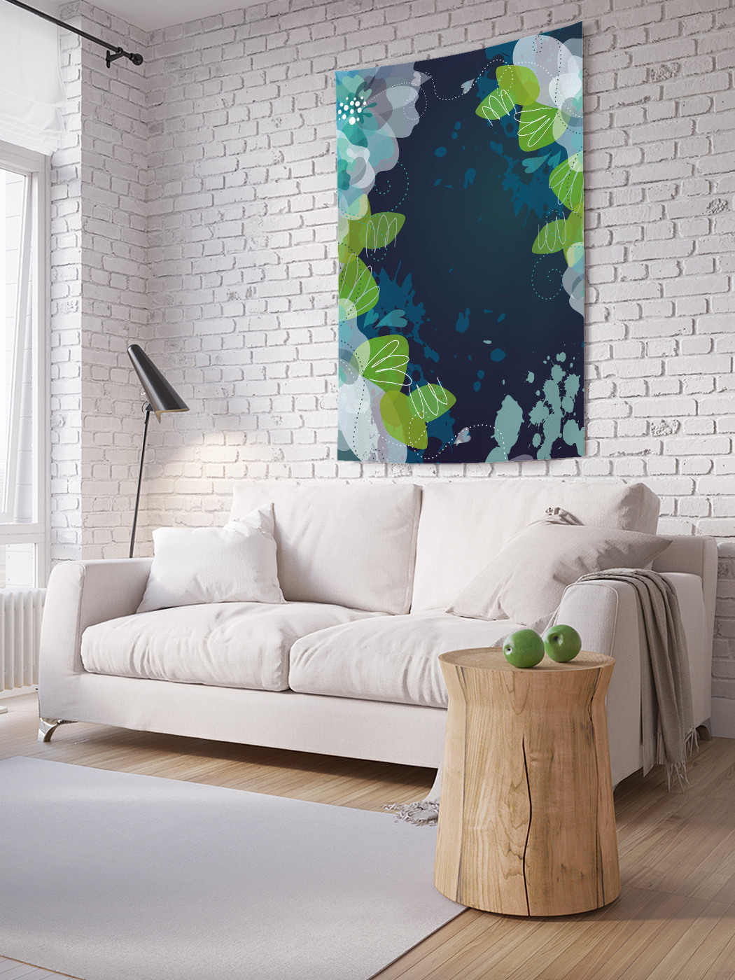 

Вертикальное фотопанно на стену JoyArty Цветчный этюд 100x150 см, Цветчный этюд