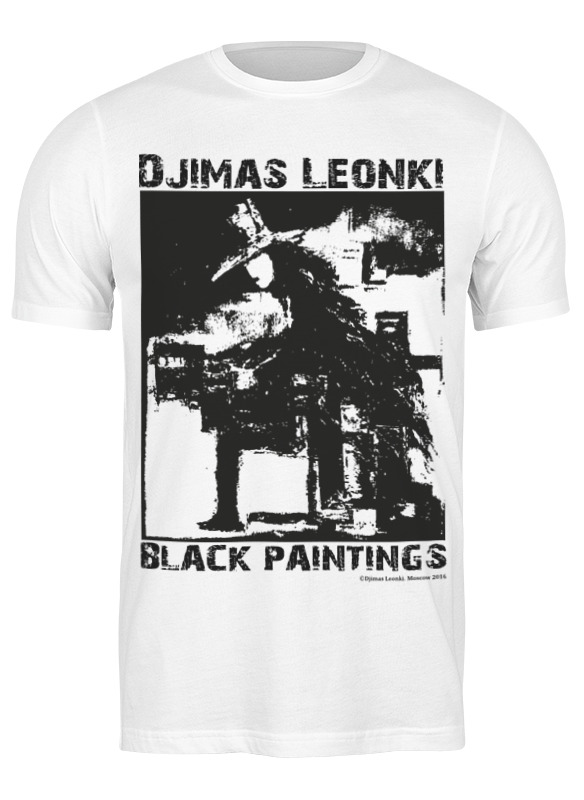 

Футболка унисекс Printio Black paintings белая 2XL, Белый, Black paintings