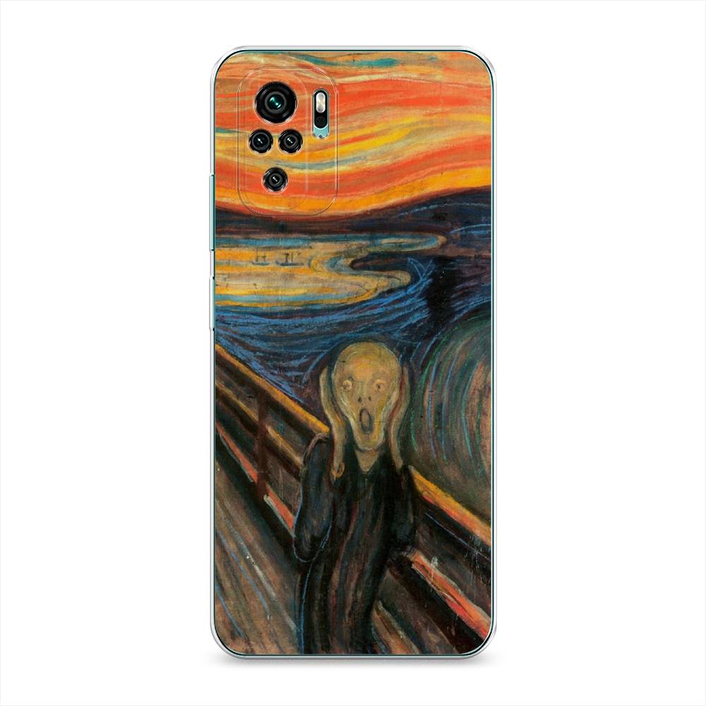 фото Силиконовый чехол "крик" на xiaomi redmi note 10 awog