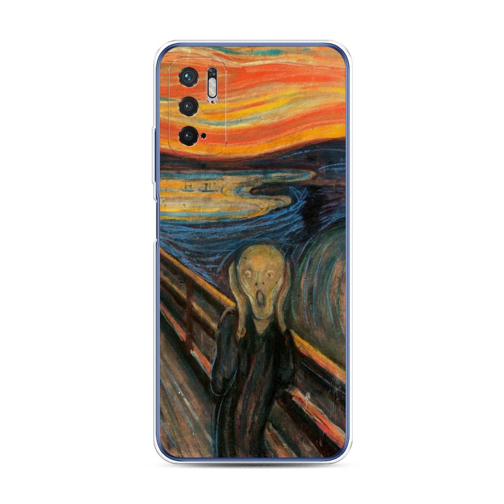 фото Силиконовый чехол "крик" на xiaomi redmi note 10 5g awog