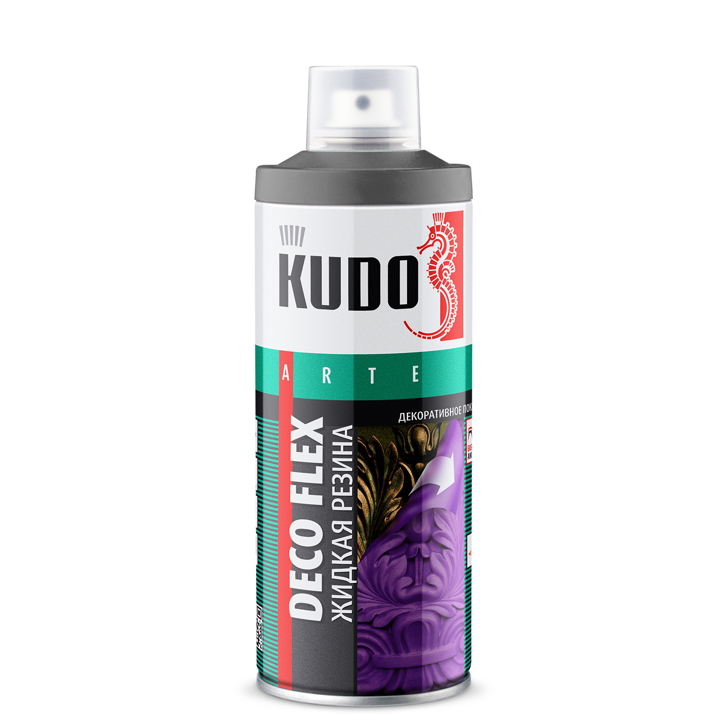 

Резина жидкая Kudo Deco Flex серебро, KU-5335, 520 мл, Серебристый