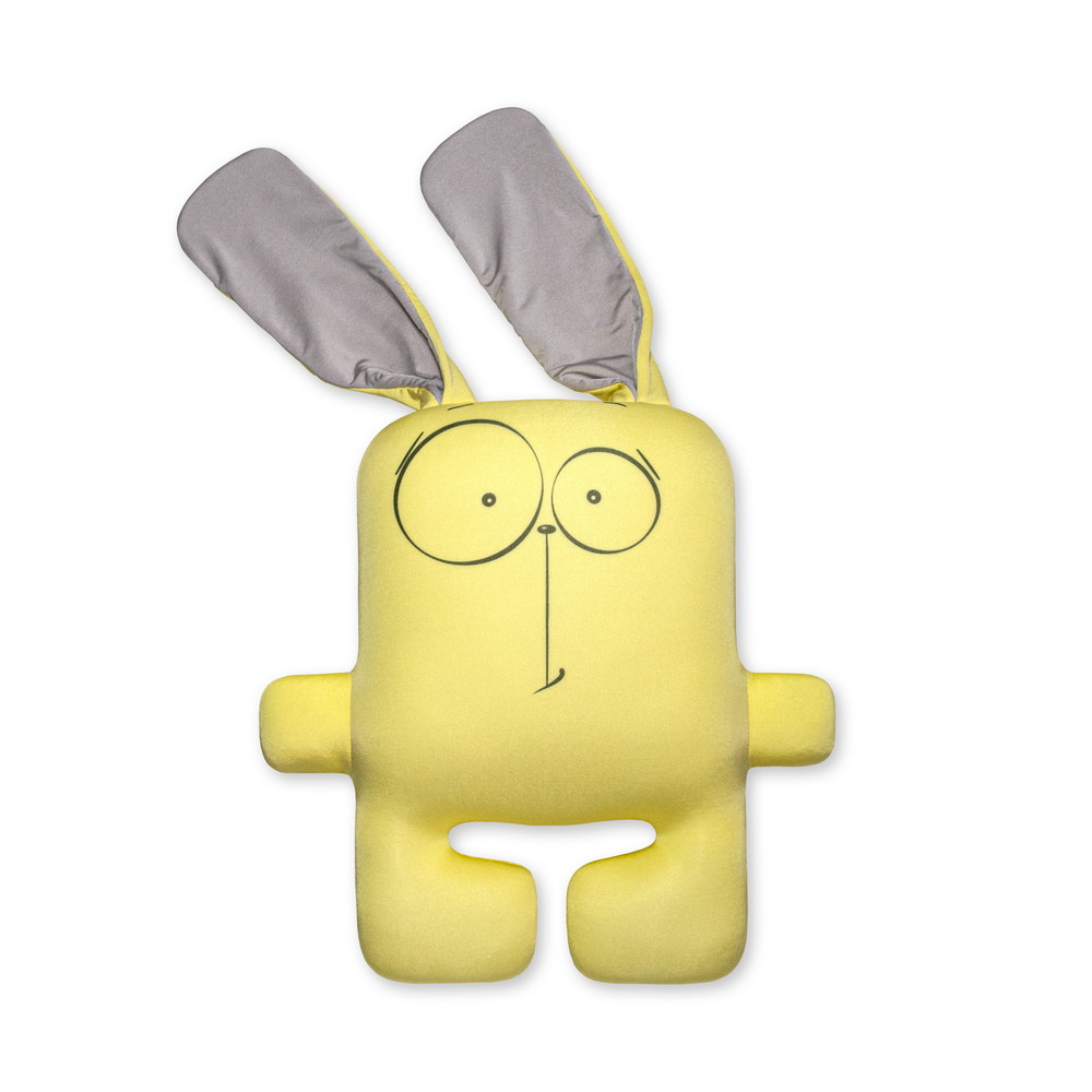 фото Мягкая игрушка-антистресс штучки, к которым тянутся ручки заяц крош, желтый