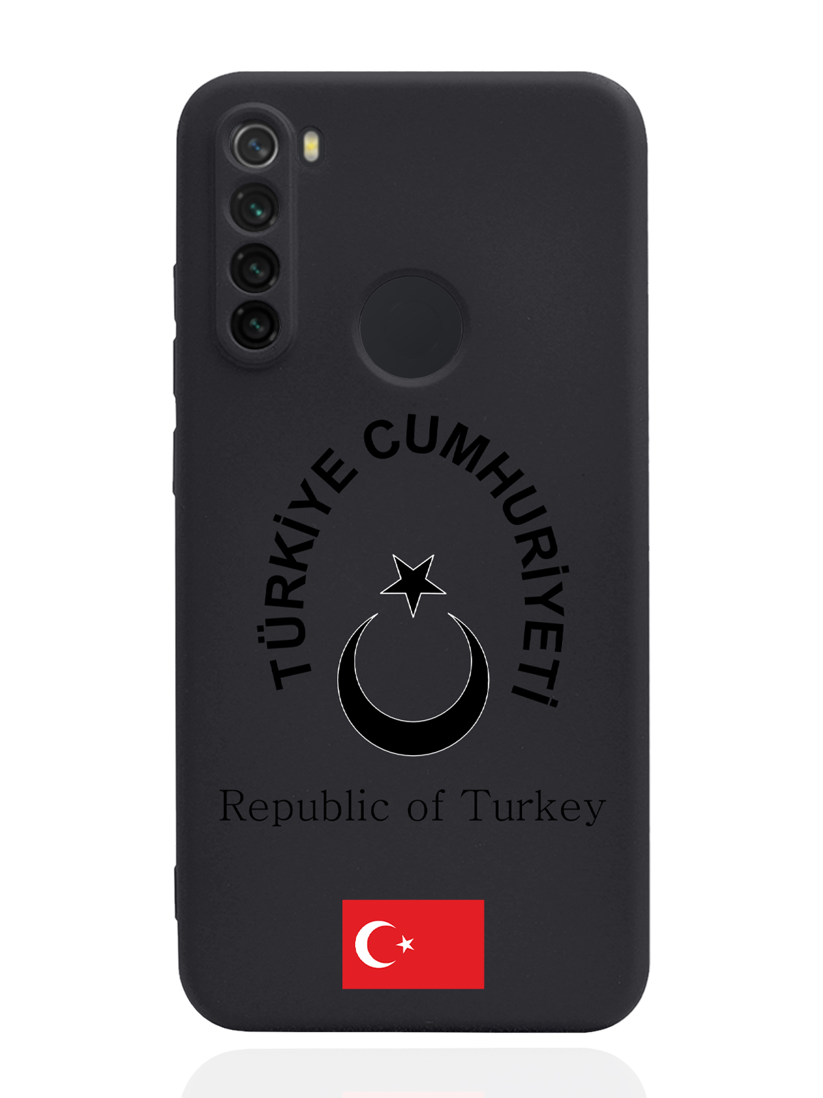 

Чехол SignumCase для Xiaomi Redmi Note 8 Черный лаковый Герб Турциичерный