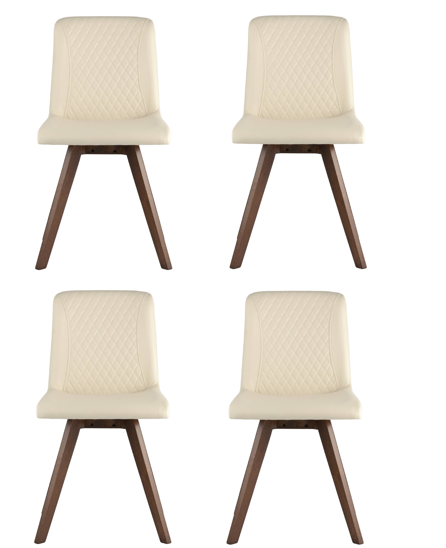 

Комплект стульев 4 шт. Stool Group MARTA бежевый/орех, MARTA