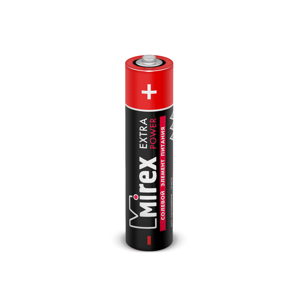 

Батарея Mirex, солевая R03 / AAA 1,5V 4 шт ecopack 23702-ER03-E4