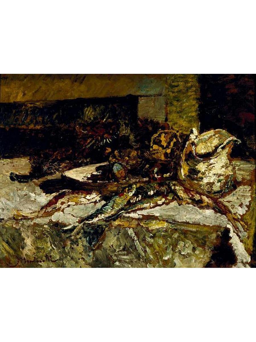 

Постер DRABS A2 Монтичелли Адольф Жозеф Тома Still life with Sardines and Sea Urchins