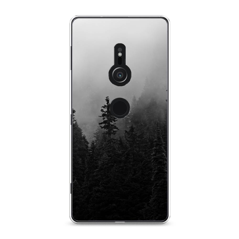 

Чехол для Sony Xperia XZ2 "Туманный лес", Серый;черный, 52850-2
