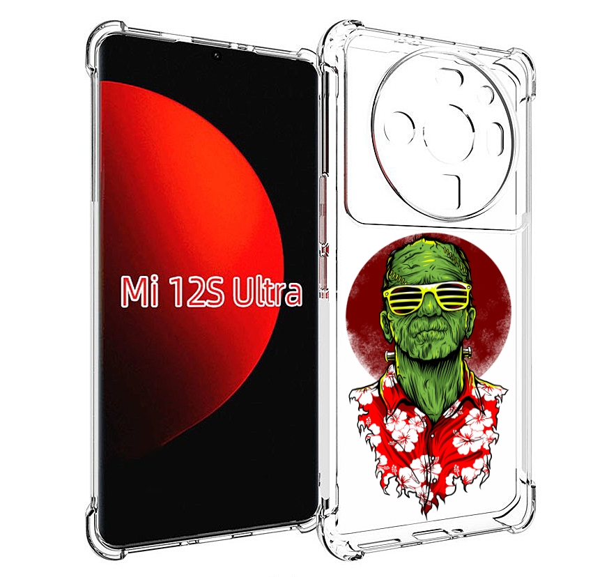 

Чехол MyPads крутой зеленый мужчина в очках для Xiaomi 12S Ultra, Прозрачный, Tocco