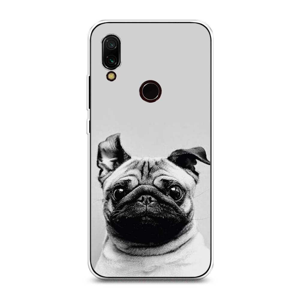 

Чехол Awog на Xiaomi Redmi 7 "Ушастый мопс", Разноцветный, 35050-1