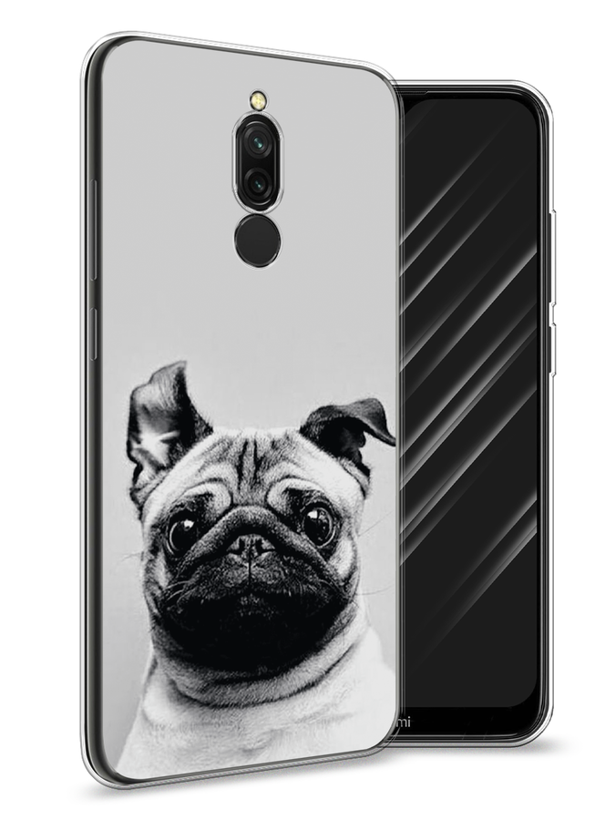 

Чехол Awog на Xiaomi Redmi 8 "Ушастый мопс", Разноцветный, 37150-1