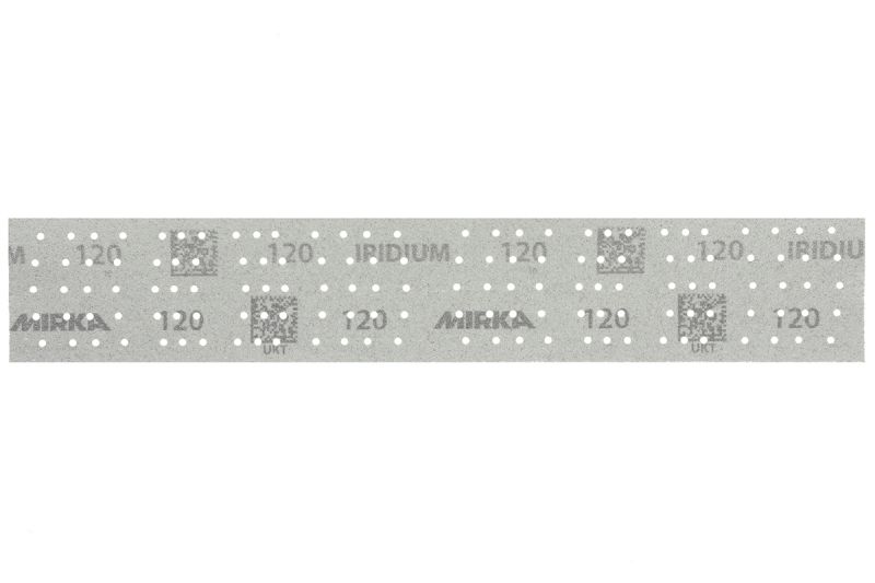 

Полоска Шлифовальная 70х400 Мм P120 "Mirka" Iridium (140 Отв) Mirka арт. 246B209912