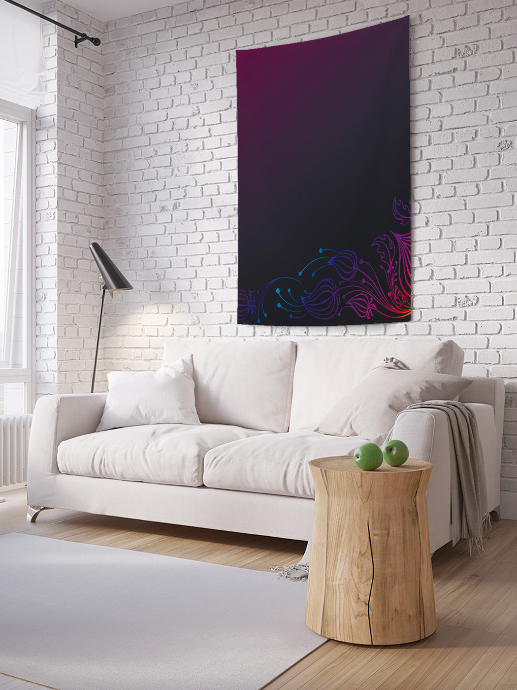 

Вертикальное фотопанно на стену JoyArty Легкий узор 100x150 см, Легкий узор