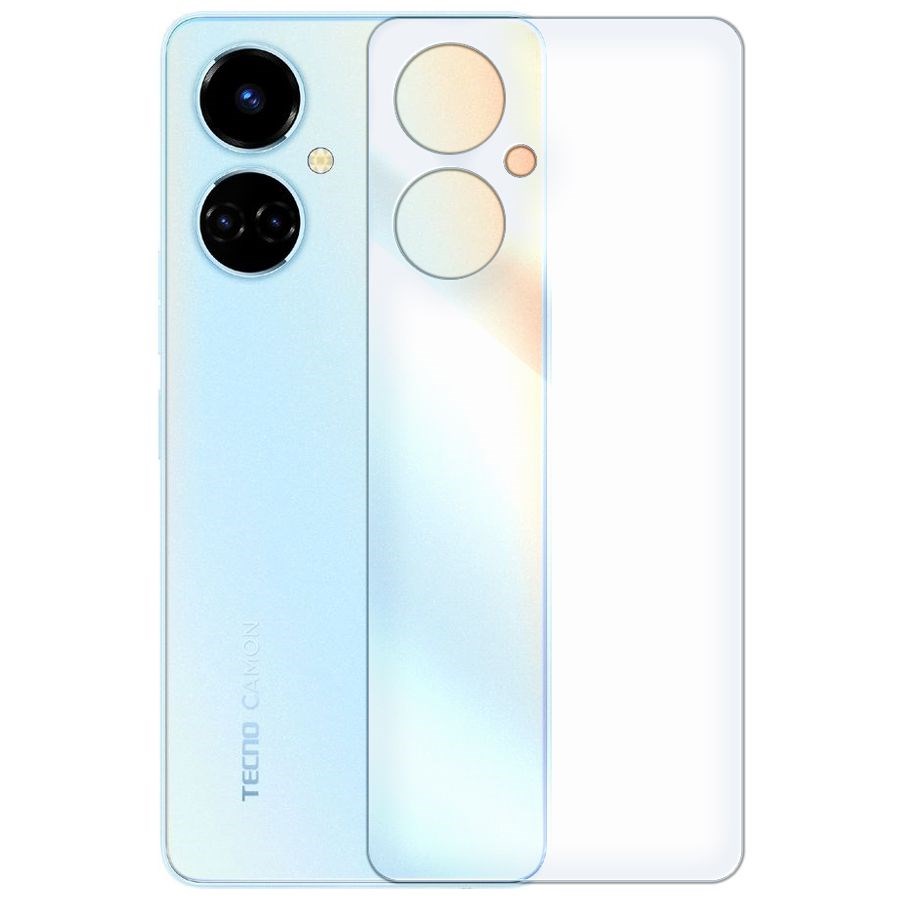 

Стекло защитное гибридное Krutoff для Tecno Camon 19 задняя сторона