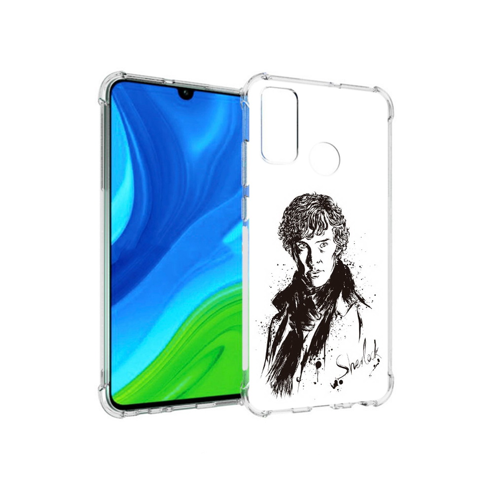 

Чехол MyPads Tocco для Huawei P Smart (2020) шерлок холмс портрет, Прозрачный, Tocco