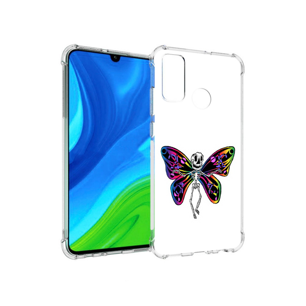 

Чехол MyPads Tocco для Huawei P Smart (2020) эффект бабочки, Прозрачный, Tocco