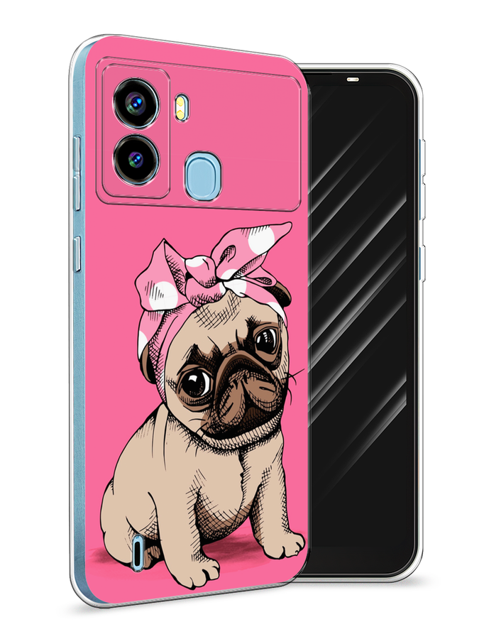 

Чехол Awog на Tecno Pop 6 "Dog Pin-Up", Разноцветный, 302050-2