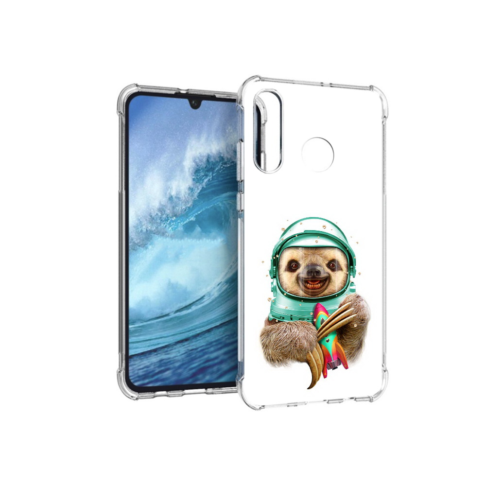 Чехол MyPads Tocco для Huawei P30 Lite Ленивец астронавт