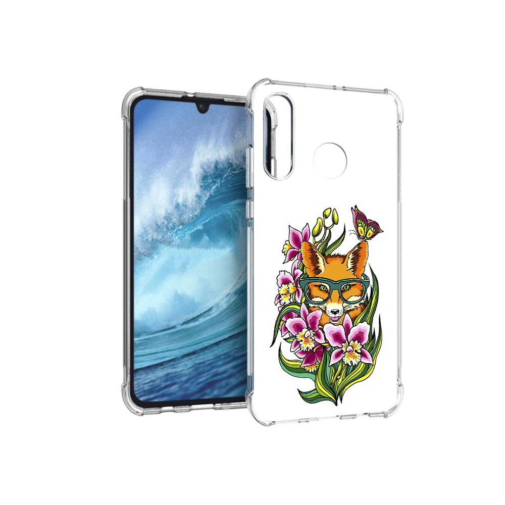 

Чехол MyPads Tocco для Huawei P30 Lite Лиса в цветах, Прозрачный, Tocco