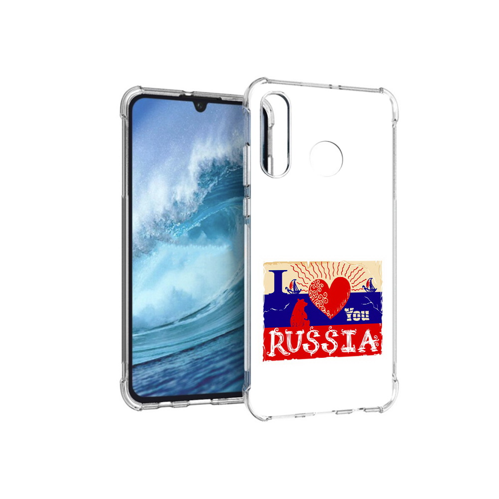 Чехол MyPads Tocco для Huawei P30 Lite Люблю Россию