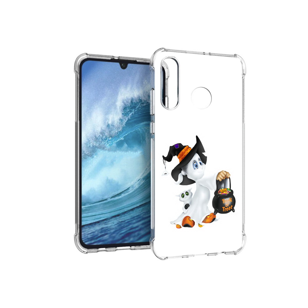 

Чехол MyPads Tocco для Huawei P30 Lite Маленький призрак, Прозрачный, Tocco
