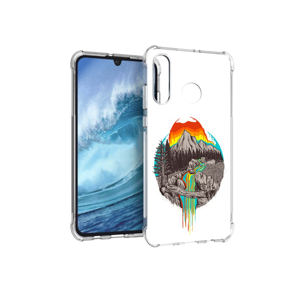 

Чехол MyPads Tocco для Huawei P30 Lite Радужный водопад, Прозрачный, Tocco